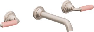 Del Mar Two Handle Lavatory Wall Faucet Trim Only — image 1